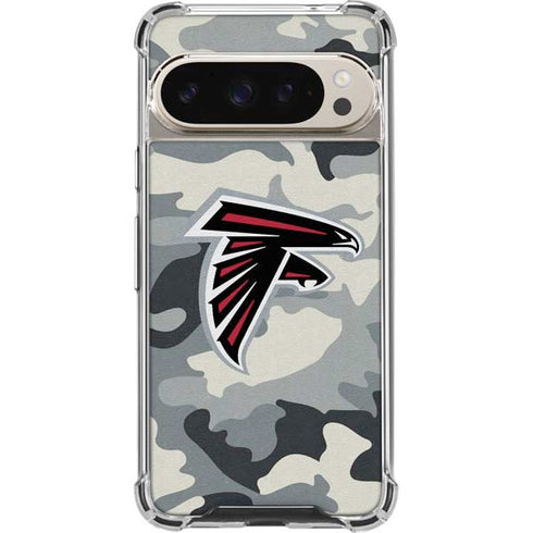 NFL Atlanta Falcons Camo Pixel 9/9 Pro Clear Case